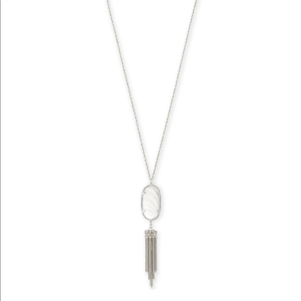 KENDRA SCOTT RAYNE - White pearl and silver